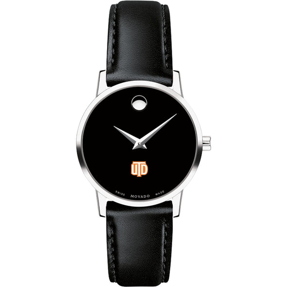 UT Dallas Women's Movado Museum with Leather Strap Shot #2