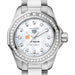 UT Dallas Women's TAG Heuer Steel Aquaracer with Diamond Dial & Bezel