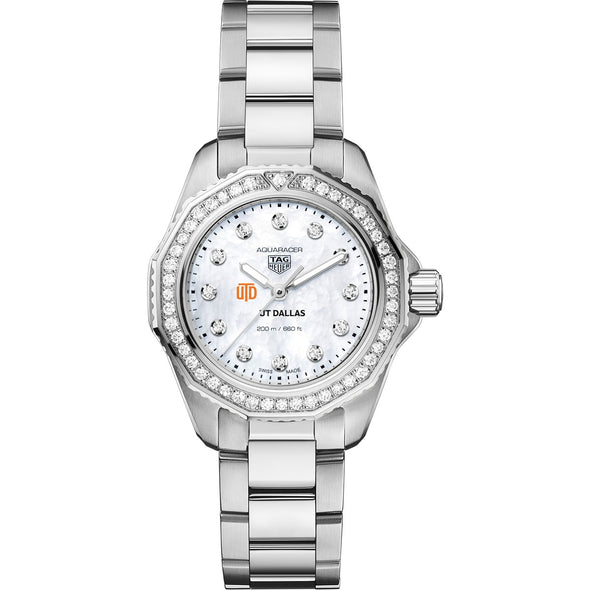 UT Dallas Women's TAG Heuer Steel Aquaracer with Diamond Dial & Bezel Shot #2