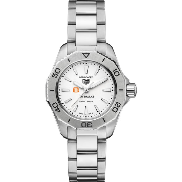 UT Dallas Women&#39;s TAG Heuer Steel Aquaracer with Silver Dial Shot #2