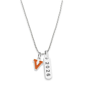 UVA Class Year Sterling Silver Necklace Shot #1