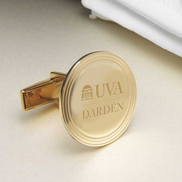 UVA Darden 14K Gold Cufflinks Shot #2