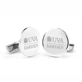 UVA Darden Cufflinks in Sterling Silver Shot #1