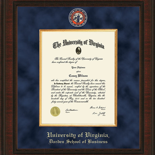 UVA Darden Diploma Frame - Excelsior Shot #2