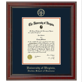 UVA Darden Diploma Frame, the Fidelitas Shot #1
