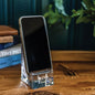 UVA Darden Glass Phone Holder by Simon Pearce Shot #3