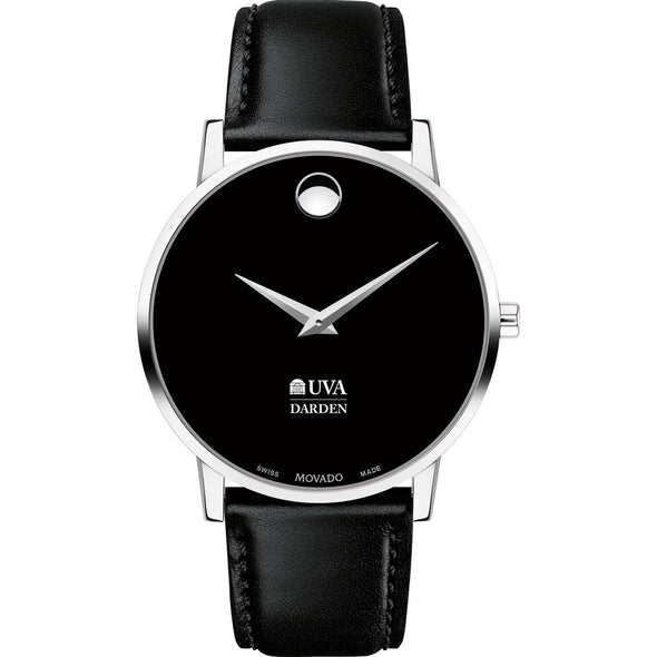 UVA Darden Men&#39;s Movado Museum with Leather Strap Shot #2