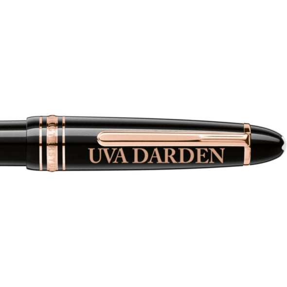 UVA Darden Montblanc Meisterstück LeGrand Ballpoint Pen in Red Gold Shot #2