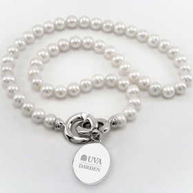 UVA Darden Pearl Necklace with Sterling Silver Charm Shot #1