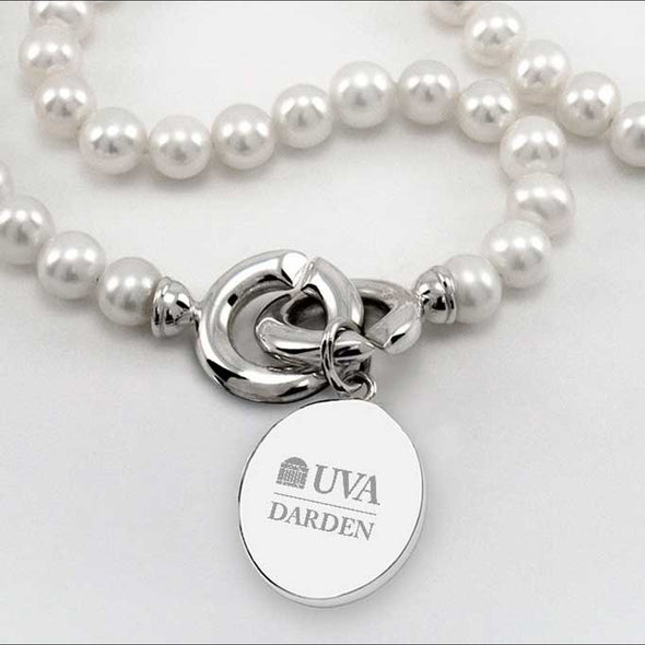 UVA Darden Pearl Necklace with Sterling Silver Charm Shot #2