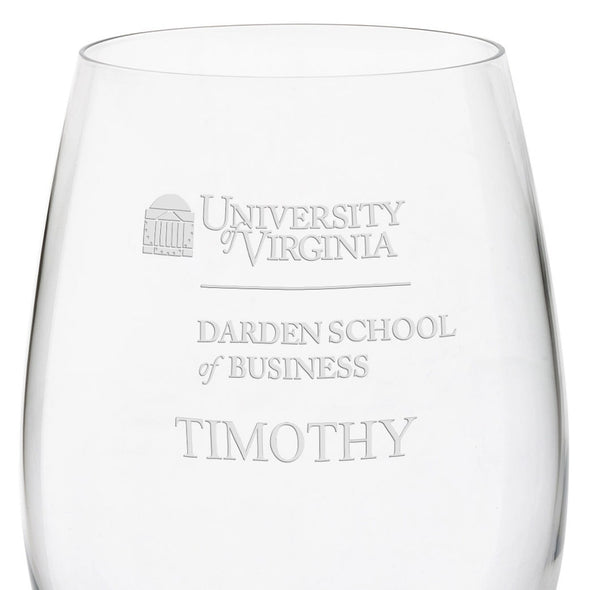 UVA Darden Red Wine Glasses Shot #3