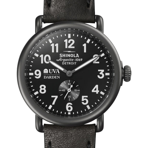 UVA Darden Shinola Watch, The Runwell 41mm Black Dial Shot #1