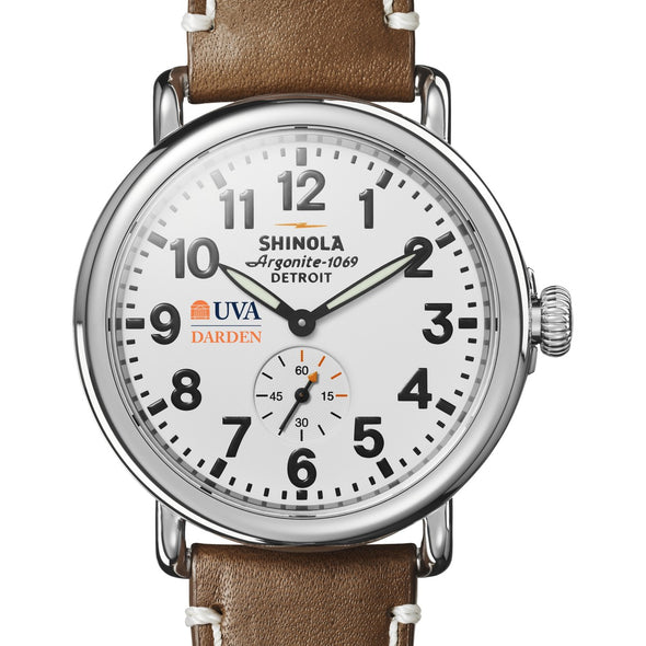 UVA Darden Shinola Watch, The Runwell 41mm White Dial Shot #1