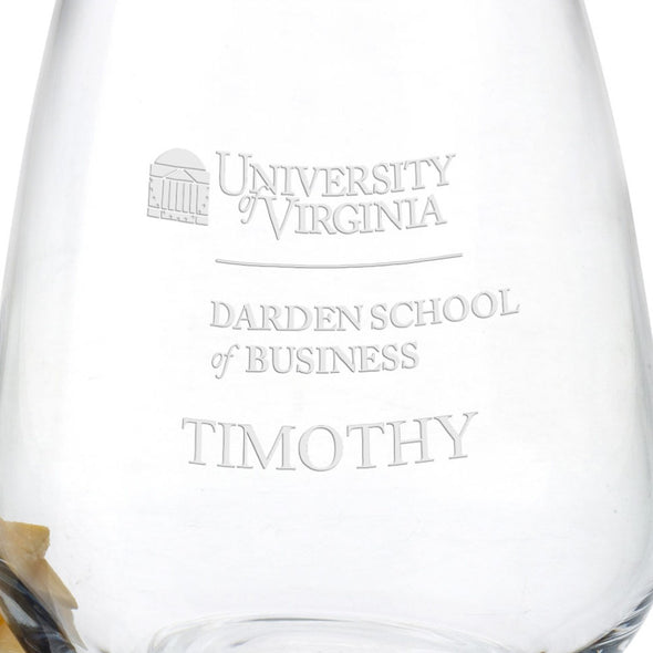 UVA Darden Stemless Wine Glasses - Set of 4 Shot #3