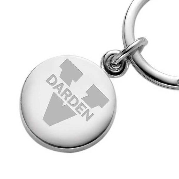 UVA Darden Sterling Silver Insignia Key Ring Shot #2