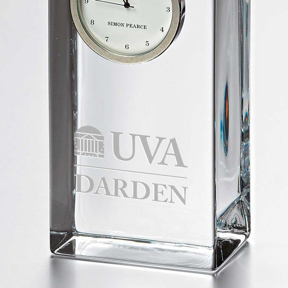UVA Darden Tall Glass Desk Clock by Simon Pearce Shot #2