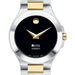 UVA Darden Women's Movado Collection Two-Tone Watch with Black Dial