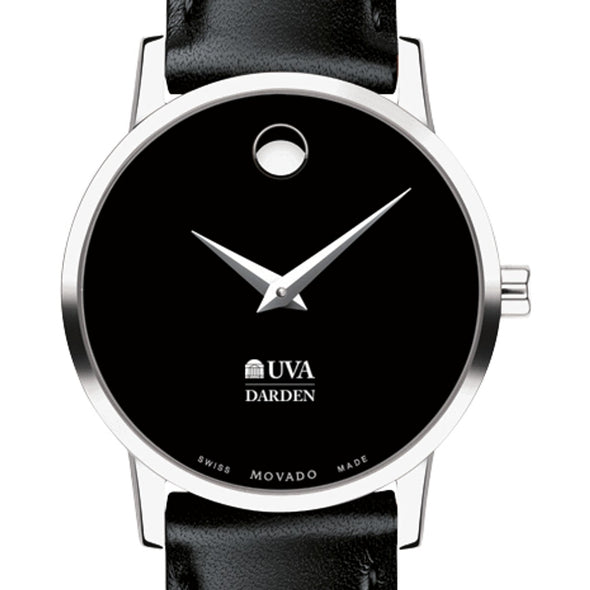 UVA Darden Women&#39;s Movado Museum with Leather Strap Shot #1