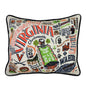 UVA Embroidered Pillow Shot #1