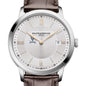 UVA Men's Baume et Mercier 40mm Classima Quartz Watch with Silver Dial & Dark Brown Leather Strap Shot #1