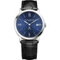 UVA Men's Baume et Mercier 40mm Classima Watch with Blue Dial & Black Leather Strap Shot #2