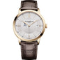 UVA Men's Baume et Mercier 40mm Gold PVD Classima Watch with Silver Dial & Dark Brown Leather Strap Shot #2