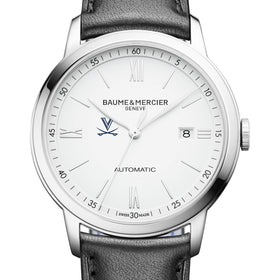 UVA Men's Baume et Mercier 42mm Classima Automatic Watch with White Dial & Black Leather Strap Shot #1