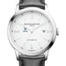 UVA Men's Baume et Mercier 42mm Classima Automatic Watch with White Dial & Black Leather Strap