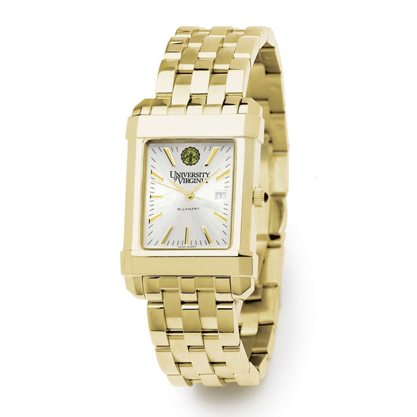 UVA Men's Gold Watch with 2-Tone Dial & Bracelet at M.LaHart & Co. Shot #2