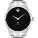 UVA Men's Movado Collection Stainless Steel Watch with Black Dial