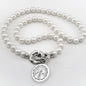 UVA Pearl Necklace with Sterling Silver Charm Shot #1