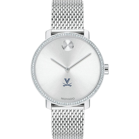 UVA Women's Movado Bold with Crystal Bezel & Mesh Bracelet Shot #2