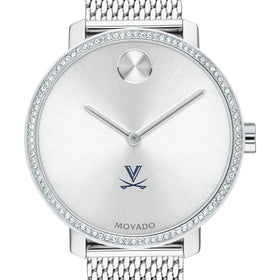UVA Women's Movado Bold with Crystal Bezel & Mesh Bracelet Shot #1
