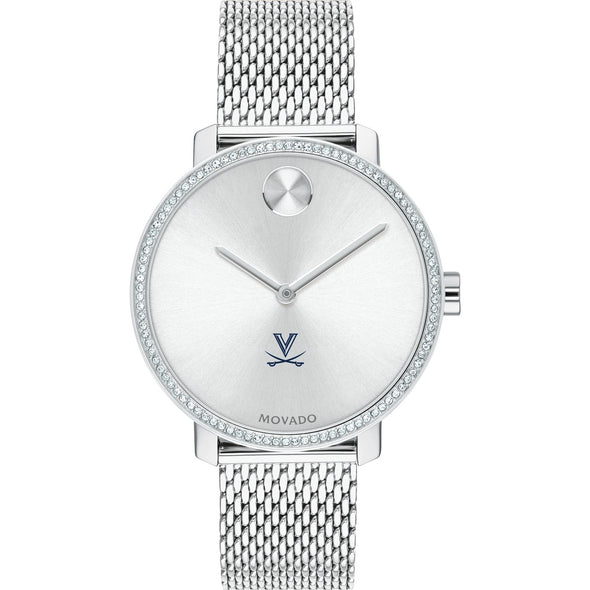 UVA Women's Movado Bold with Crystal Bezel & Mesh Bracelet Shot #2