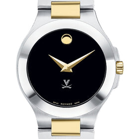 UVA Women&#39;s Movado Collection Two-Tone Watch with Black Dial Shot #1