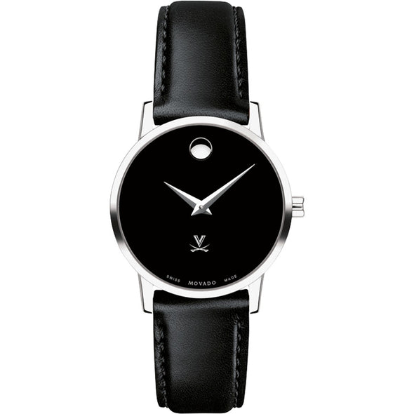 UVA Women&#39;s Movado Museum with Leather Strap Shot #2