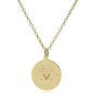 Vanderbilt 14K Gold Pendant & Chain Shot #2