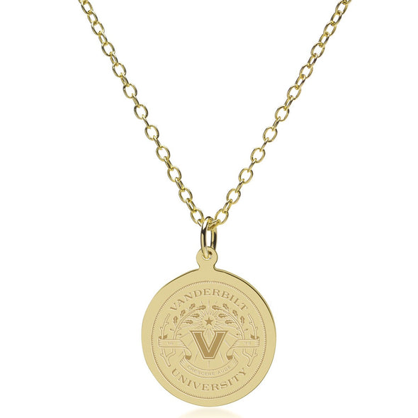 Vanderbilt 14K Gold Pendant & Chain Shot #2