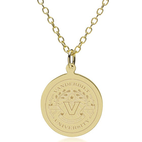Vanderbilt 14K Gold Pendant & Chain Shot #1