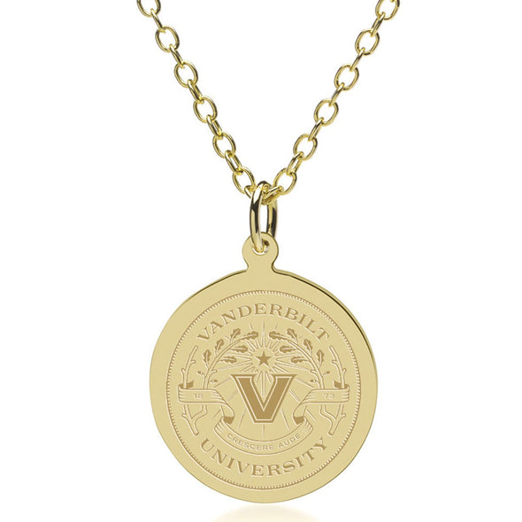 Vanderbilt 18K Gold Pendant &amp; Chain Shot #1