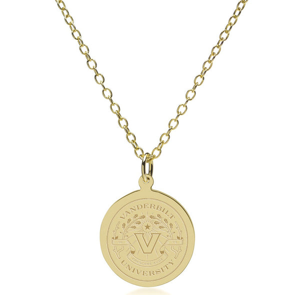 Vanderbilt 18K Gold Pendant & Chain Shot #2