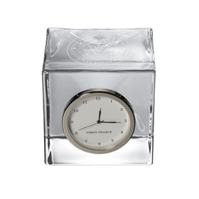 Vanderbilt Glass Desk Clock by Simon Pearce Shot #1