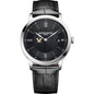 Vanderbilt Men's Baume et Mercier 40mm Classima Quartz Watch with Black Dial & Black Leather Strap Shot #2