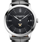 Vanderbilt Men's Baume et Mercier 40mm Classima Quartz Watch with Black Dial & Black Leather Strap Shot #1