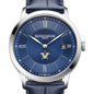 Vanderbilt Men's Baume et Mercier 40mm Classima Quartz Watch with Blue Dial & Dark Blue Leather Strap Shot #1