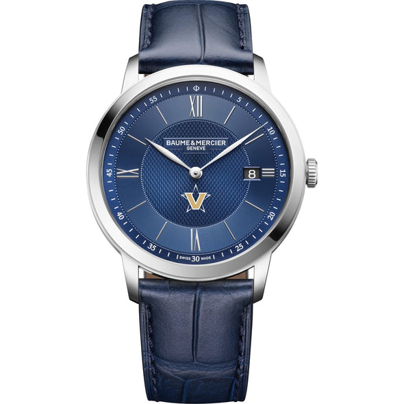 Vanderbilt Men's Baume et Mercier 40mm Classima Quartz Watch with Blue Dial & Dark Blue Leather Strap Shot #2