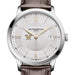 Vanderbilt Men's Baume et Mercier 40mm Classima Quartz Watch with Silver Dial & Dark Brown Leather Strap