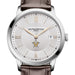 Vanderbilt Men's Baume et Mercier 40mm Classima Quartz Watch with Silver Dial & Dark Brown Leather Strap