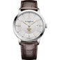 Vanderbilt Men's Baume et Mercier 40mm Classima Quartz Watch with Silver Dial & Dark Brown Leather Strap Shot #2