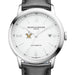 Vanderbilt Men's Baume et Mercier 42mm Classima Automatic Watch with White Dial & Black Leather Strap